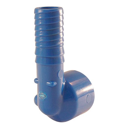 APOLLO BY TMG 1 in. Polypropylene Blue Twister Insert 90-Degree x FPT Elbow ABTFE1